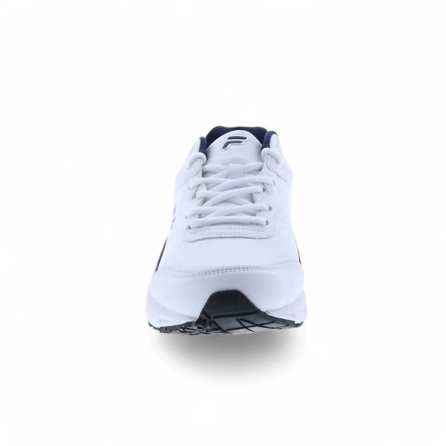 Men's Memory Sportland Running Shoe In White/fila Navy/metallic Silver ecco Shoes