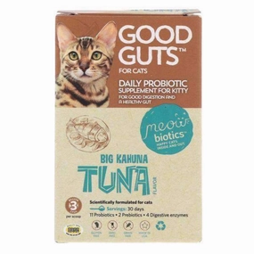 Meowbiotics Good Guts for Cats - Human Grade Probiotic Powder for Cats multivitamin for cats, daily cat supplements