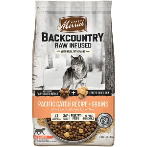 Merrick Backcountry - Raw Infused - Pacific Catch With Grain Recipe adult cat food, best cat food for adults