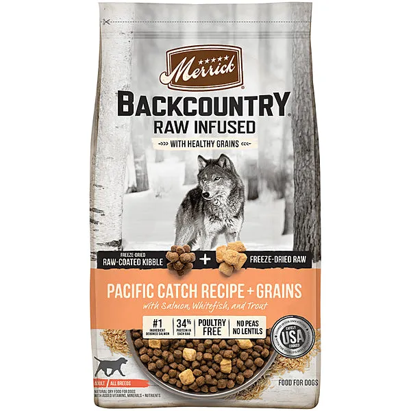 Merrick Backcountry - Raw Infused - Pacific Catch With Grain Recipe adult cat food, best cat food for adults