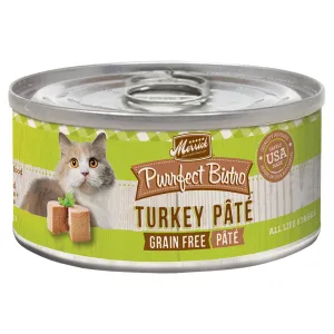 Merrick Cat Purrfect Bistro Grain Free Turkey Pt 5.5oz adult cat food, best cat food for adults