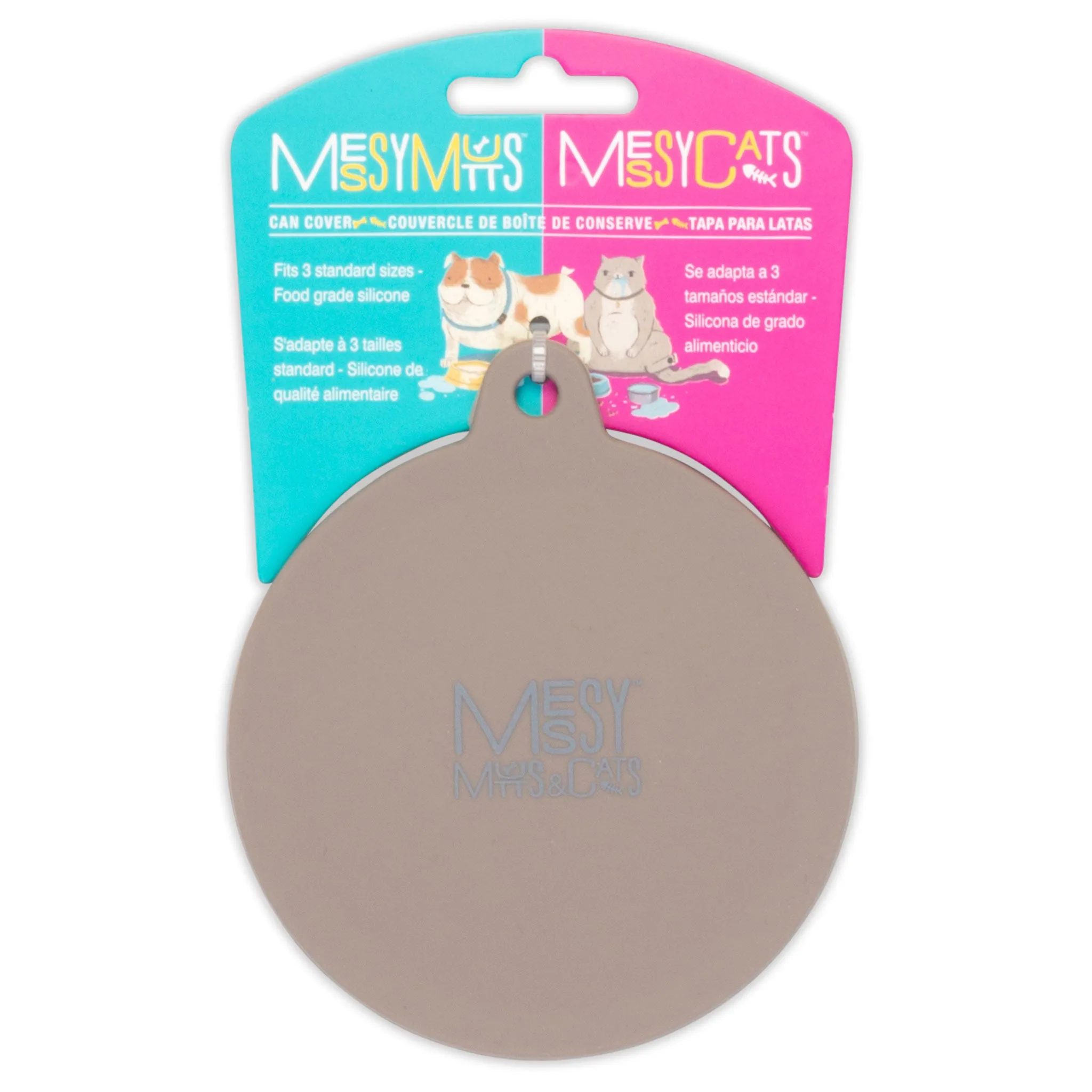Messy Mutts Can Cover Grey cat toys, cat supplies