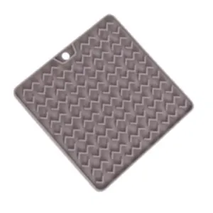 Messy Mutts Cat Silicone Reversible Interactive Feeding and Licking Mat Grey cat essentials, basic cat supplies