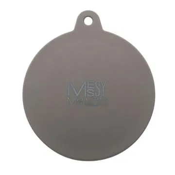 Messy Mutts Silicone Universal Can Cover-Grey cat essentials, basic cat supplies
