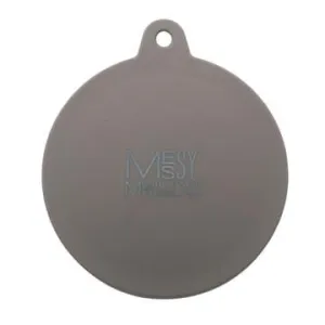 Messy Mutts Silicone Universal Can Cover-Grey cat essentials, basic cat supplies