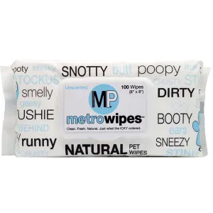 Metro Paws Hypo Natural Unscented Grooming Wipes cat toys, cat supplies