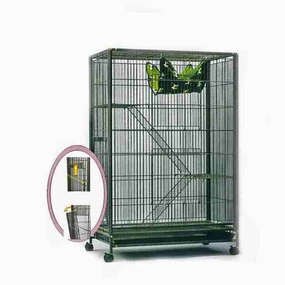 Migoto Cat Cage Hammerspray Structure 94cm x 58cm x 140cm cat litter box,cat cage