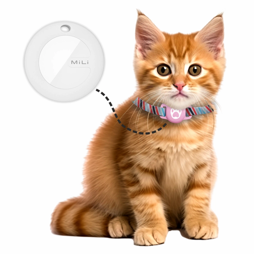 Mitag Anti Loss Device with Collar for Cats (Pink) | IOS