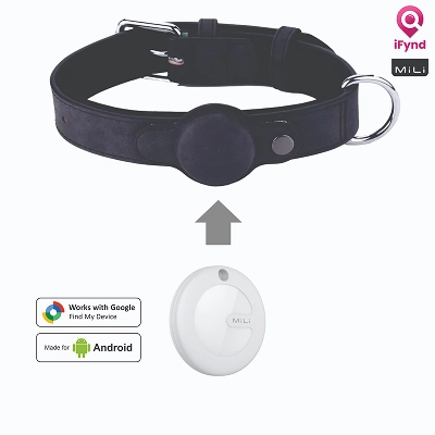 Mitag Go Anti Loss Device with Collar for Small Dogs (Black) | Android