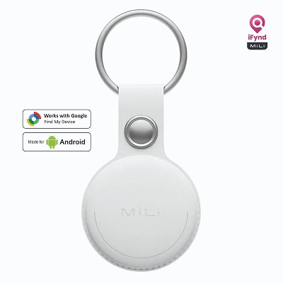 Mitag Go Anti Loss Device with Keychain for Dogs and Cats (White) | Android