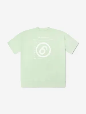 MM6 Maison Margiela Girls Logo Sweater Dress in Green
