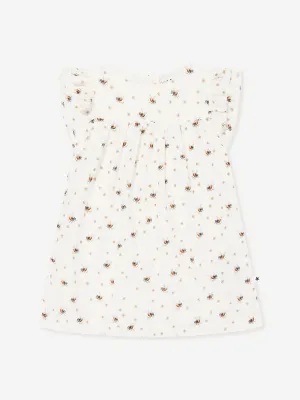 Molo Baby Girls Bee Print Dress in White