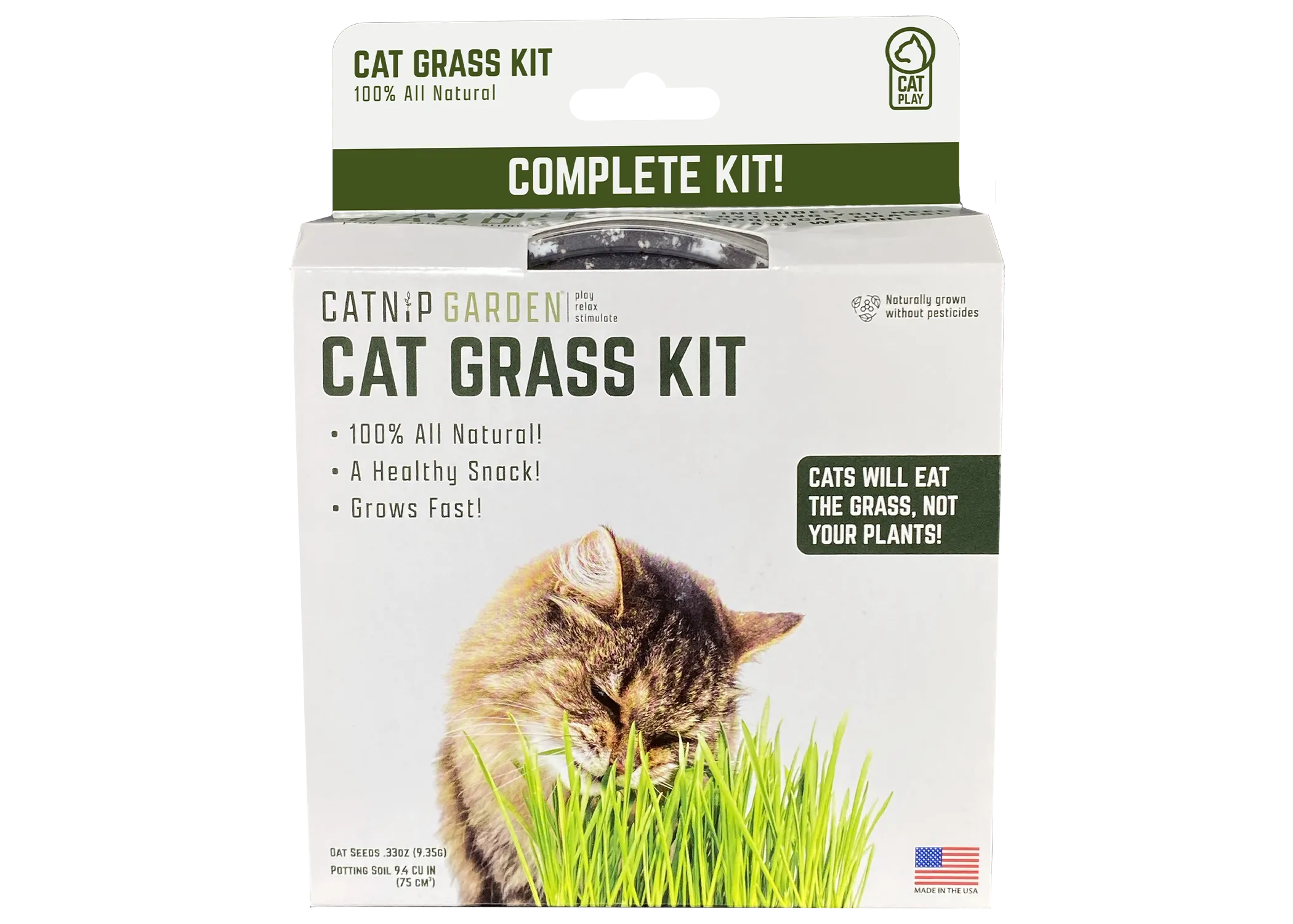 Multipet Catnip Garden Cat Grass Treat Kit for Cats cat treats, soft cat treats