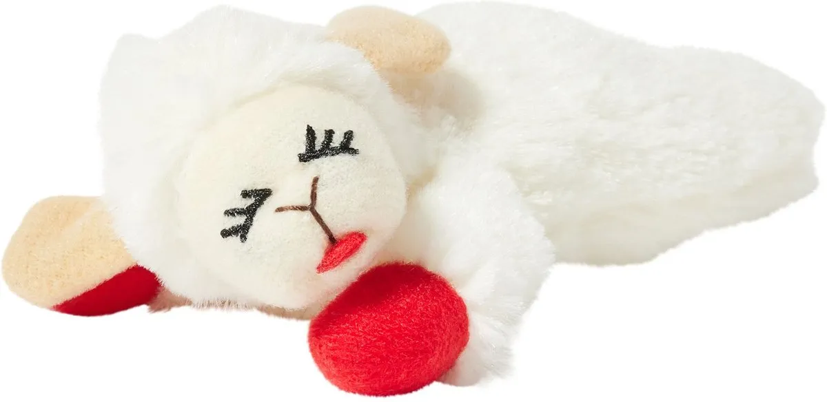 MultiPet Lamb Chop Cat Toy with Catnip catnip toys, feather wand toy