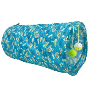 Multipet Margaritaville Cat Tunnel catnip toys, feather wand toy