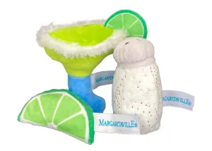 Multipet Margaritaville Margarita-Salt-Lime 3pk Cat Toy catnip toys, feather wand toy