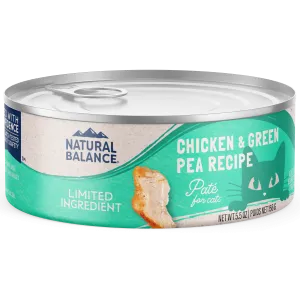 Natural Balance Cat Chicken & Green Pea 5.5oz dry cat food, cat kibble