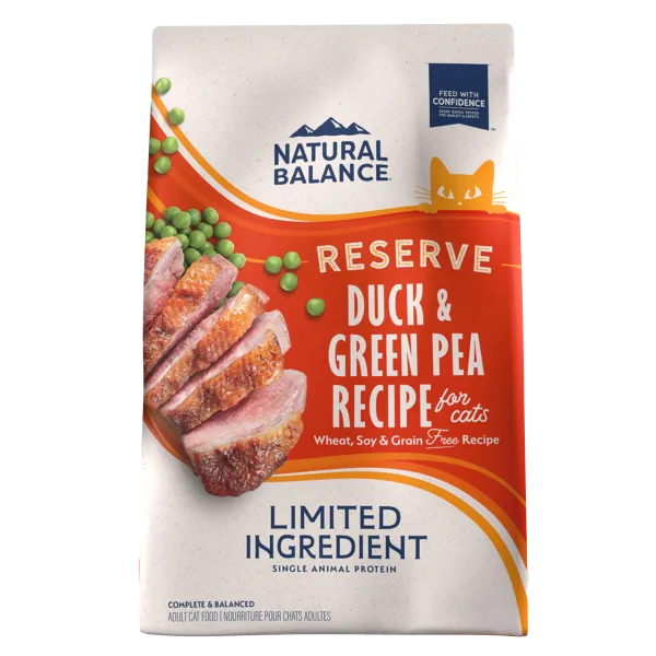 Natural Balance Cat Green Pea & Duck adult cat food, best cat food for adults