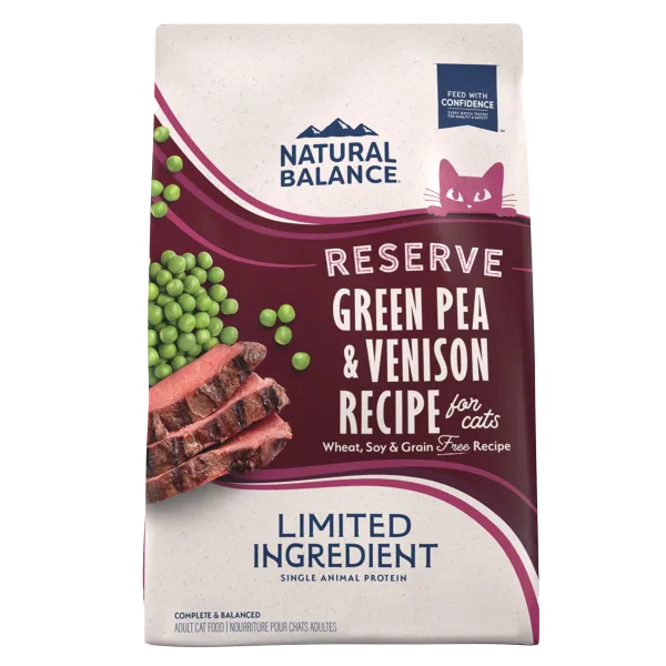 Natural Balance Cat Green Pea & Venison dry cat food, cat kibble