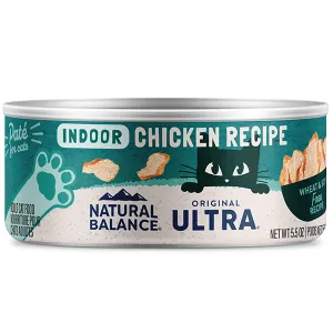 Natural Balance Cat Indoor Chicken 5.5oz adult cat food, best cat food for adults