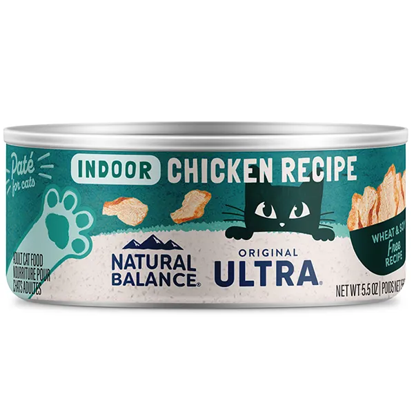 Natural Balance Cat Indoor Chicken 5.5oz adult cat food, best cat food for adults