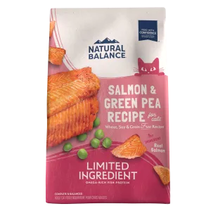Natural Balance Cat LID Green Pea & Salmon dry cat food, cat kibble
