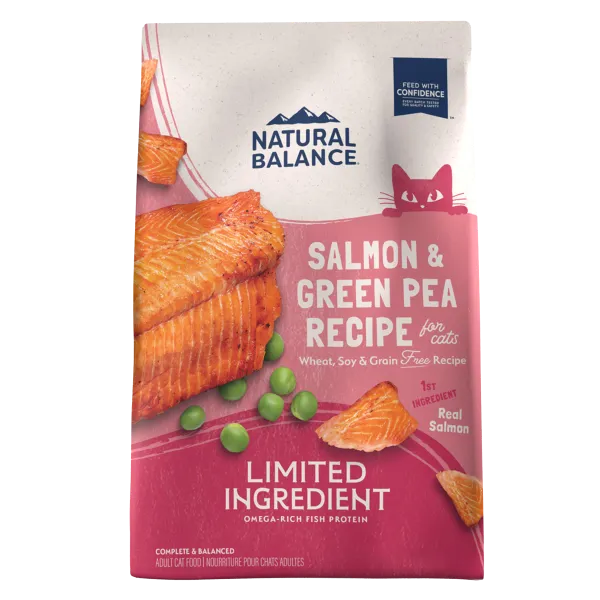 Natural Balance Cat LID Green Pea & Salmon adult cat food, best cat food for adults