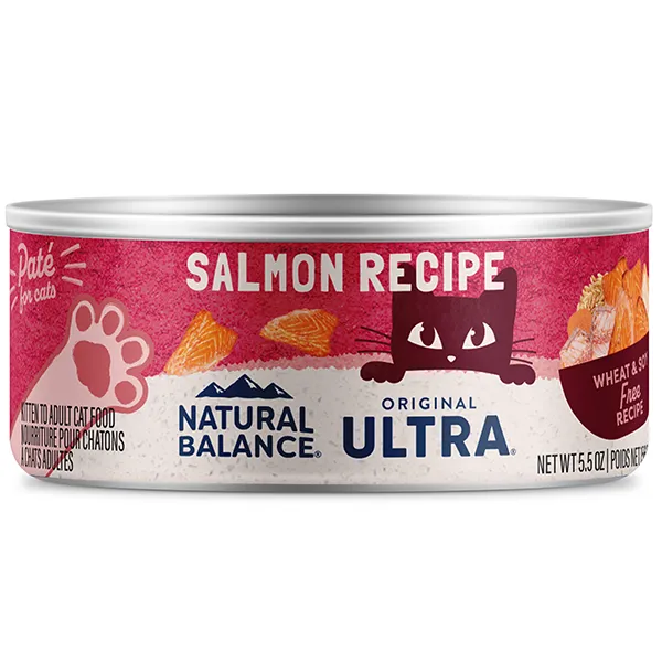 Natural Balance Cat Salmon 5.5oz adult cat food, best cat food for adults