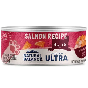 Natural Balance Cat Salmon 5.5oz adult cat food, best cat food for adults