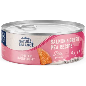 Natural Balance Cat Salmon & Green Pea 5.5oz dry cat food, cat kibble
