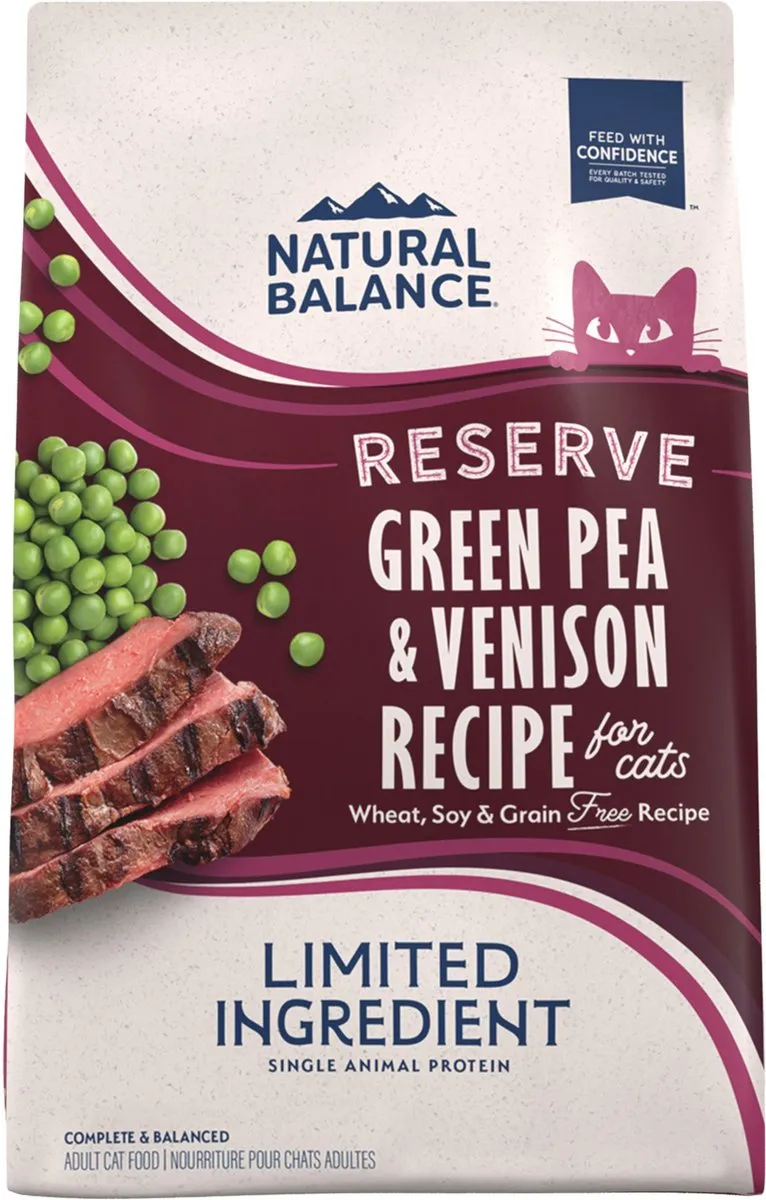 Natural Balance L.I.D. Limited Ingredient Diets Green Pea & Venison Grain-Free Dry Cat Food healthy cat food, premium dry cat food