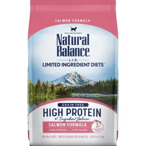 Natural Balance L.I.D. Limited Ingredient Diets High Protein Salmon Recipe Dry Cat Food indoor dry cat food, healthy cat kibble