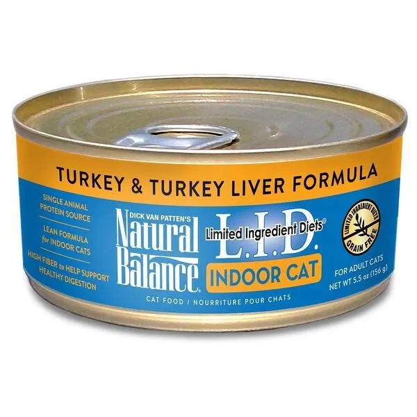 Natural Balance Limited Ingredient Diet Indoor Cat Turkey & Turkey Liver healthy cat food, premium dry cat food