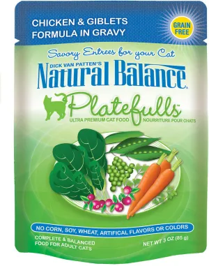 Natural Balance Platefulls Chicken & Giblets In Gravy healthy cat food, premium dry cat food