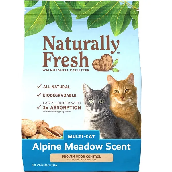Naturally Fresh  Meadow Scented Multi-Cat Clumping 11.8kg/26lb adult cat food, best cat food for adults