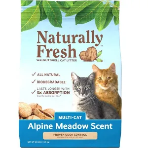 Naturally Fresh  Meadow Scented Multi-Cat Clumping 11.8kg/26lb adult cat food, best cat food for adults