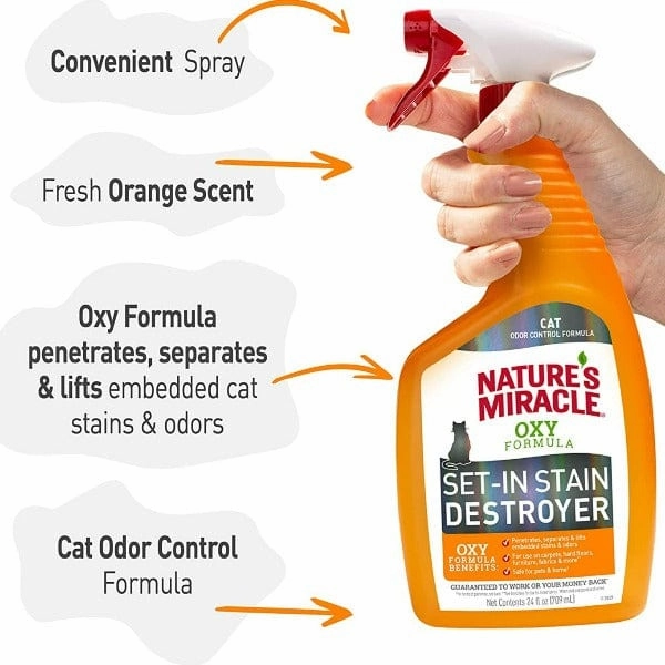 Nature's Miracle Oxy Formula Set-in Stain Destroyer for Cats