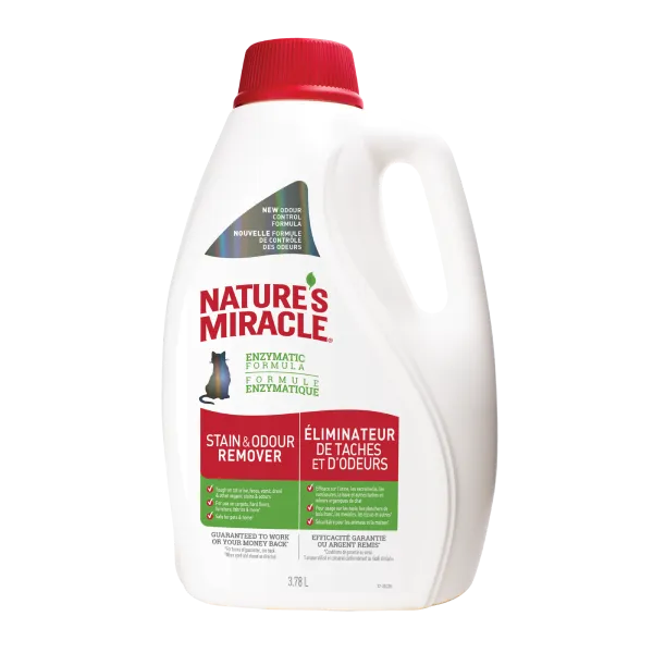 Nature's Miracle Cat Stain & Odour Remover 3.78 L/1 gal adult cat food, best cat food for adults