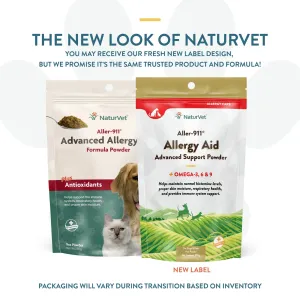 NaturVet Aller-911 Advanced Allergy Aid Formula Powder 9oz cat vitamins, cat immune support