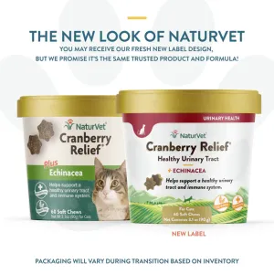 NaturVet Cranberry Relief Cat Soft Chews cat vitamins, cat immune support