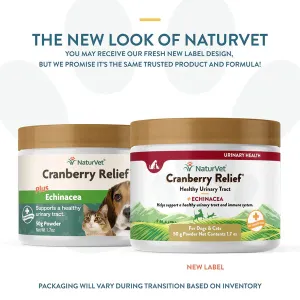 NaturVet Cranberry Relief   Echinacea Powder 50g cat vitamins, cat immune support