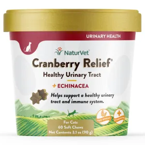 NaturVet Cranberry Relief Plus Echinacea for Cats soft cat treats, chewy cat snacks
