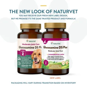 NaturVet Glucosamine DS Plus Level 2 - chewable tablets cat vitamins, cat immune support