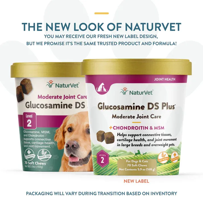 NaturVet Glucosamine DS Plus Soft Chews Level 2 cat vitamins, cat immune support