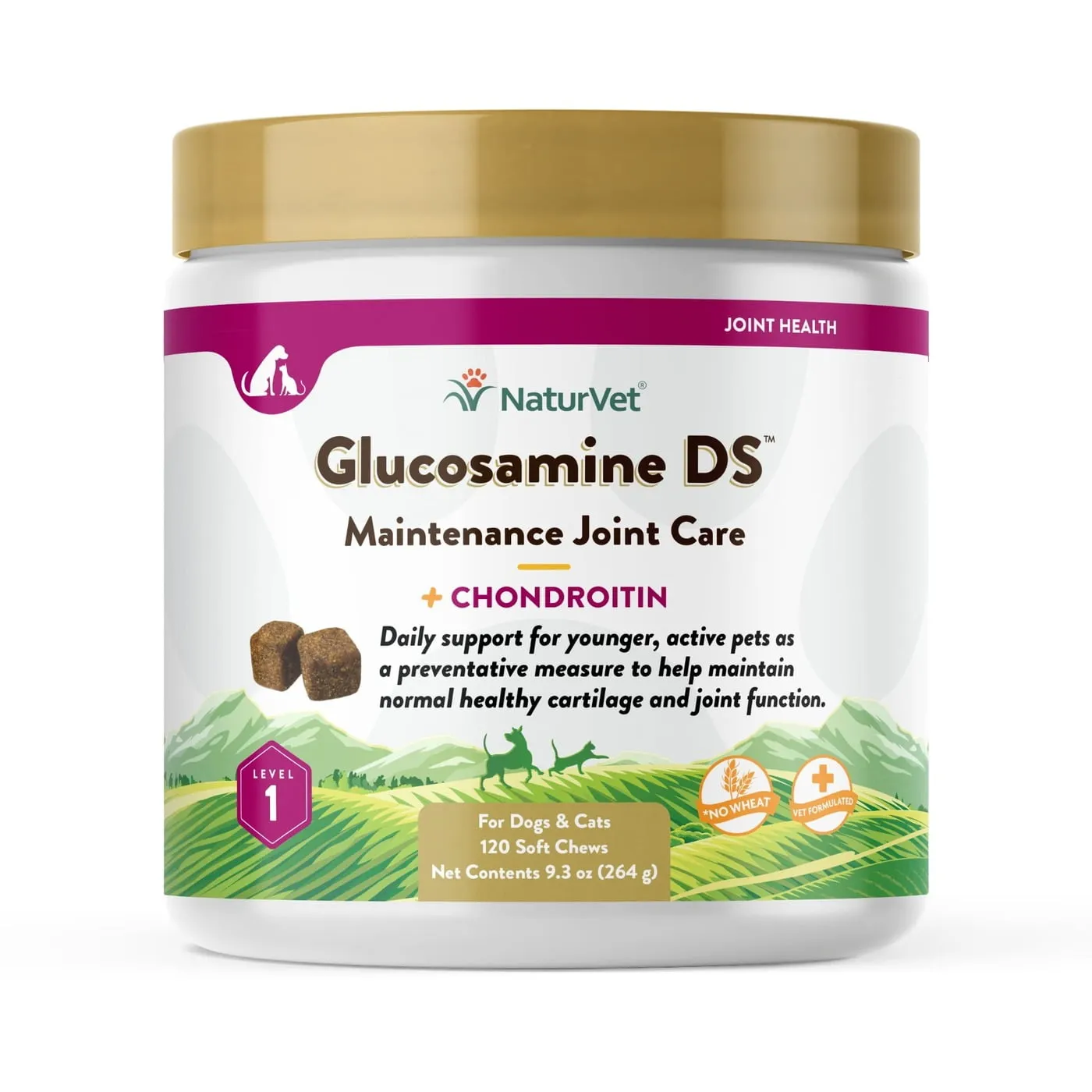 NaturVet Glucosamine DS Soft Chews Level 1
