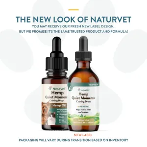 NaturVet Hemp Quiet Moments Calming Drops 4oz cat vitamins, cat immune support