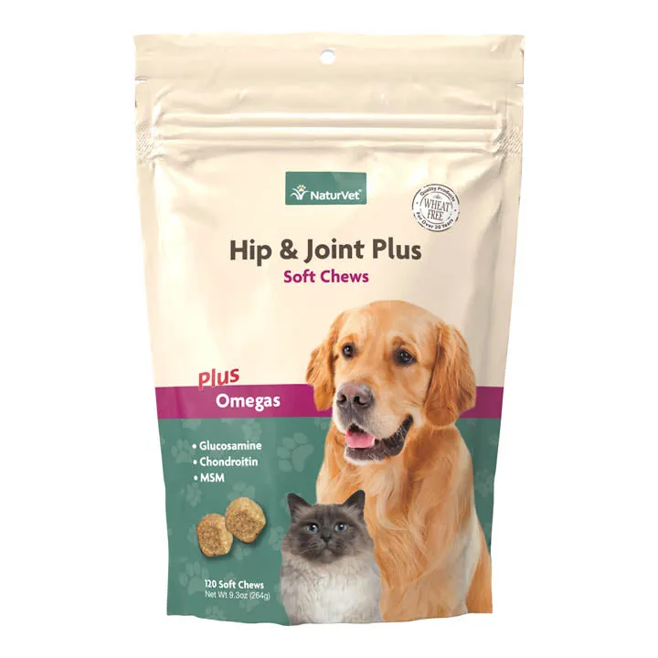 NaturVet Hip & Joint Plus Soft Chews (for dogs and cats) cat vitamins, cat immune support