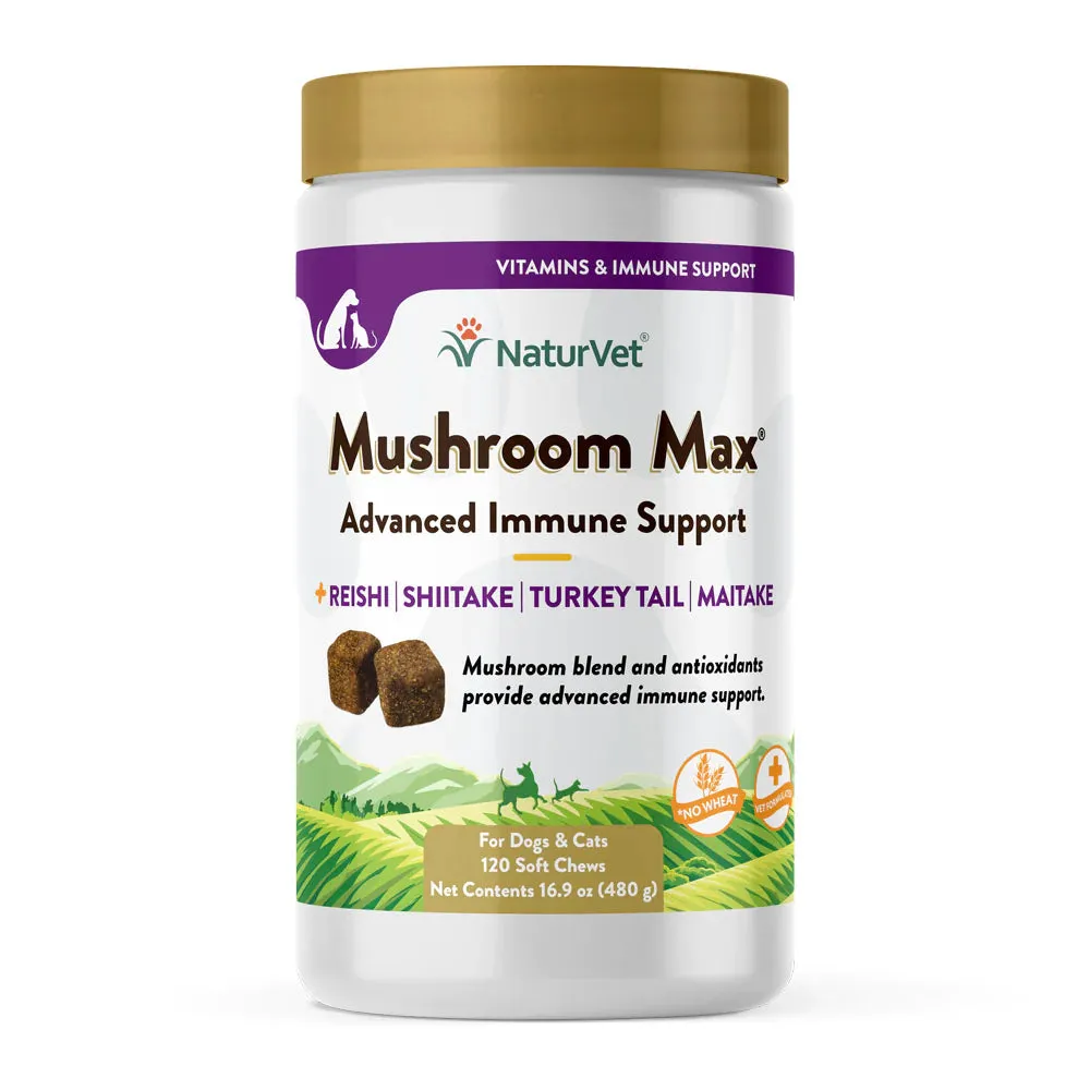 NaturVet Mushroom Max Advanced Immune Support w/Turkey Tail