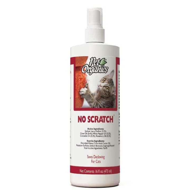 NaturVet Pet Organics No Scratch Spray for Cats cat essentials, basic cat supplies