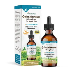 NaturVet Quiet Moments Calming Drops - 2oz cat vitamins, cat immune support